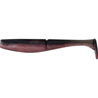 Твистер DAIWA Bait Junkie Minnow 4.2 (10см) Ghost Black Red Belly (упаковка - 5шт)